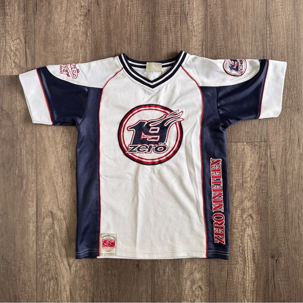 Vintage Y2K Streetwear Jersey Blue and Red